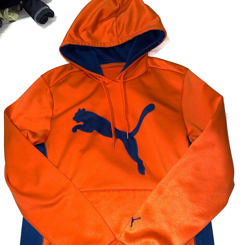 neon orange puma hoodie✨✨